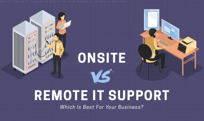 Which Type of IT Support Is Better For Your Business: Onsite or Remote?